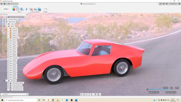 Práctica Fusion 360 Ferrari 250 GTO