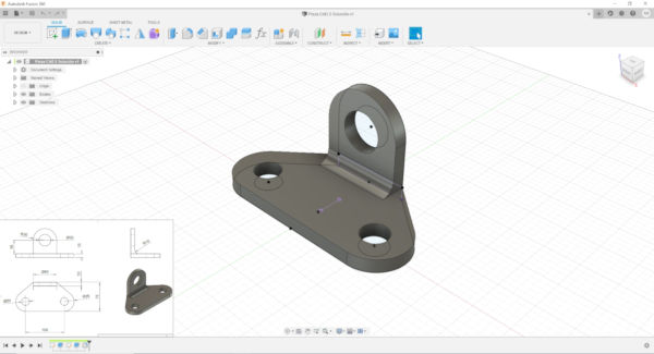 Segundo diseño Pieza CAD