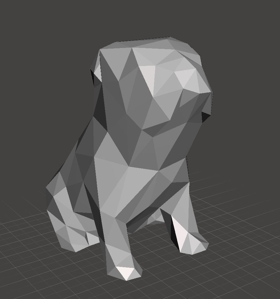 Meshmixer Bulldog LowPoly