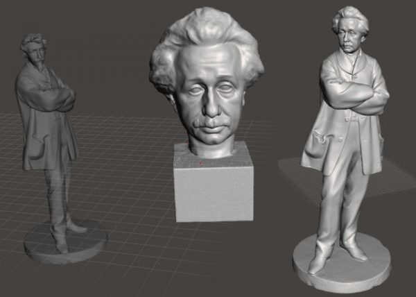 Meshmixer Einstein antes y después
