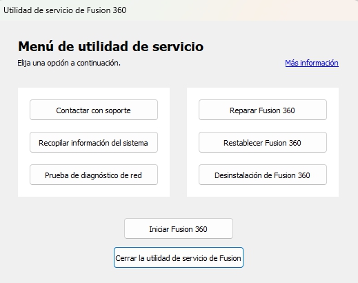 Reparar Fusion 360