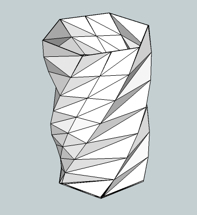 Vase hexagonal