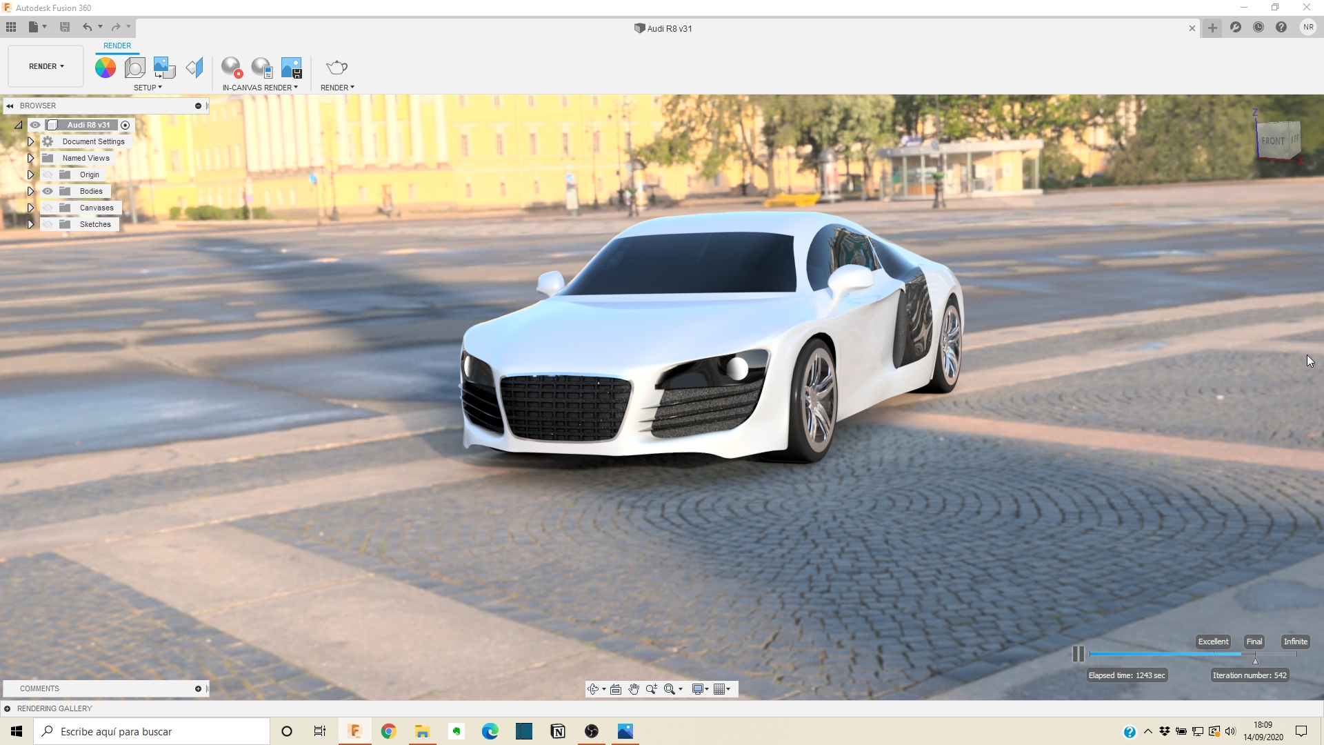 Audi R8 Fusion 360 Form