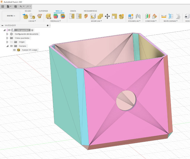 Grupos de caras en Fusion 360