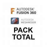 carátula Pack Total Fusion 360 niveles 1 y 2 y Meshmixer